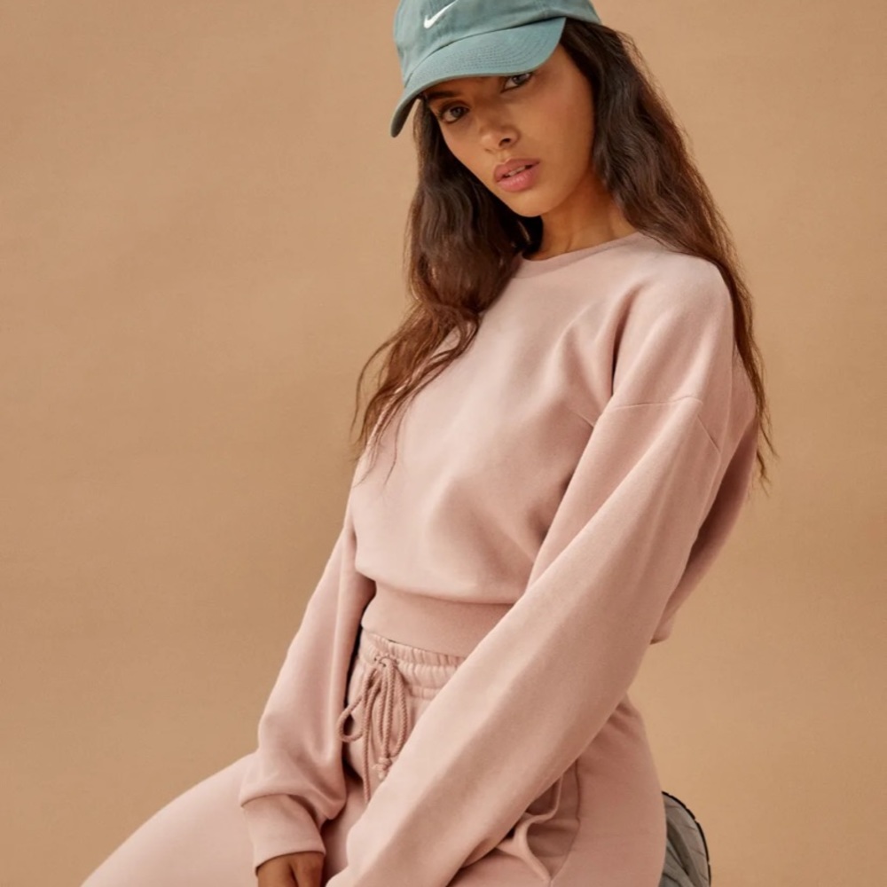 Reformation Jeans Light Pink Sweatshirt